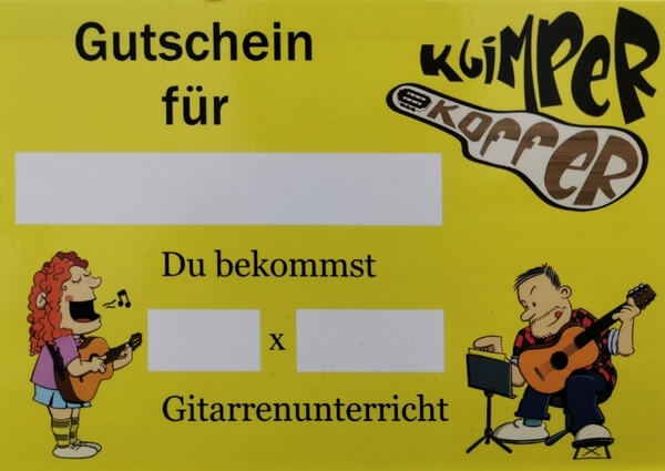 Unser Gutschein Gitarrenunterricht Leipzig